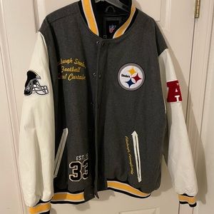 Pittsburgh Steelers NFL Varsity Jacket Size XXL